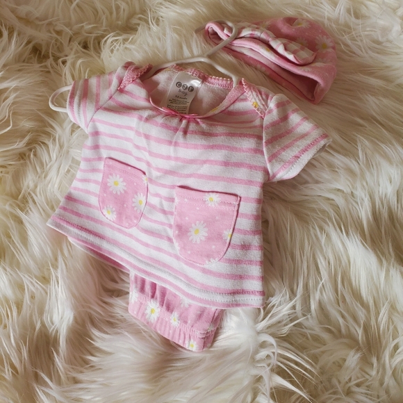 (1)  CJP Baby Brand Shirt, Pants, Hat Outfit 0-3 mths - Picture 7 of 12